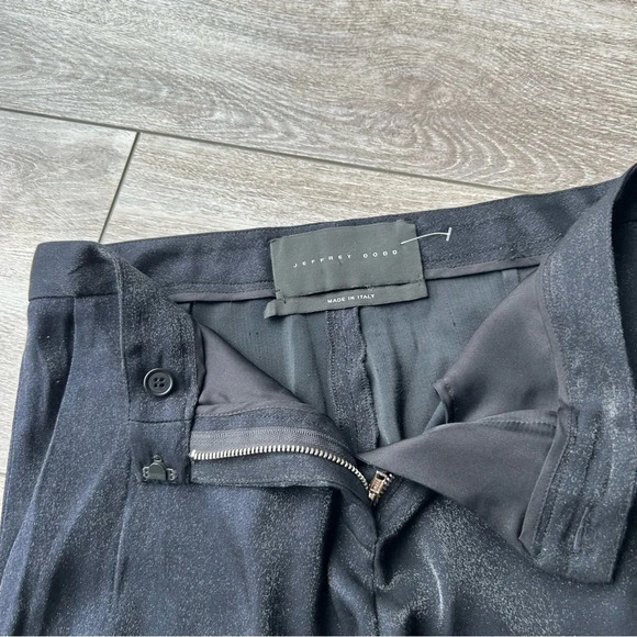 Jeffrey Dodd Shimmer Flare  Side Slits Pants Made in Italy - Picture 9 of 14